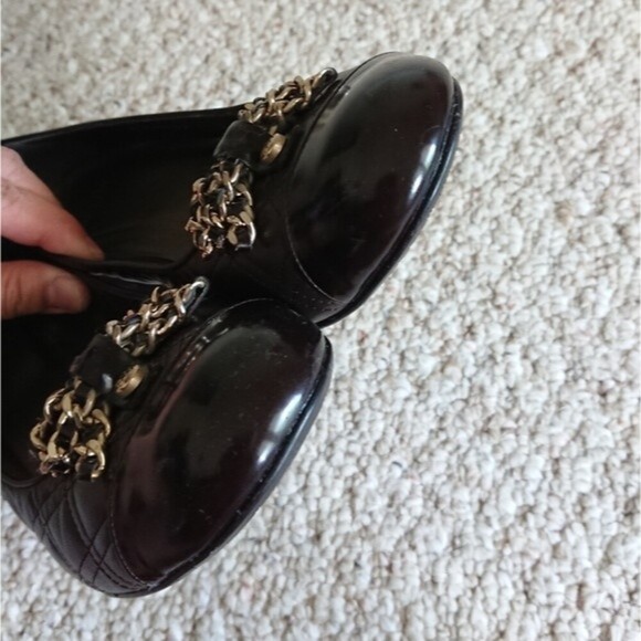 Stuart Weitzman brown Quilted Pumps With Bow size 8.5M - Picture 8 of 11